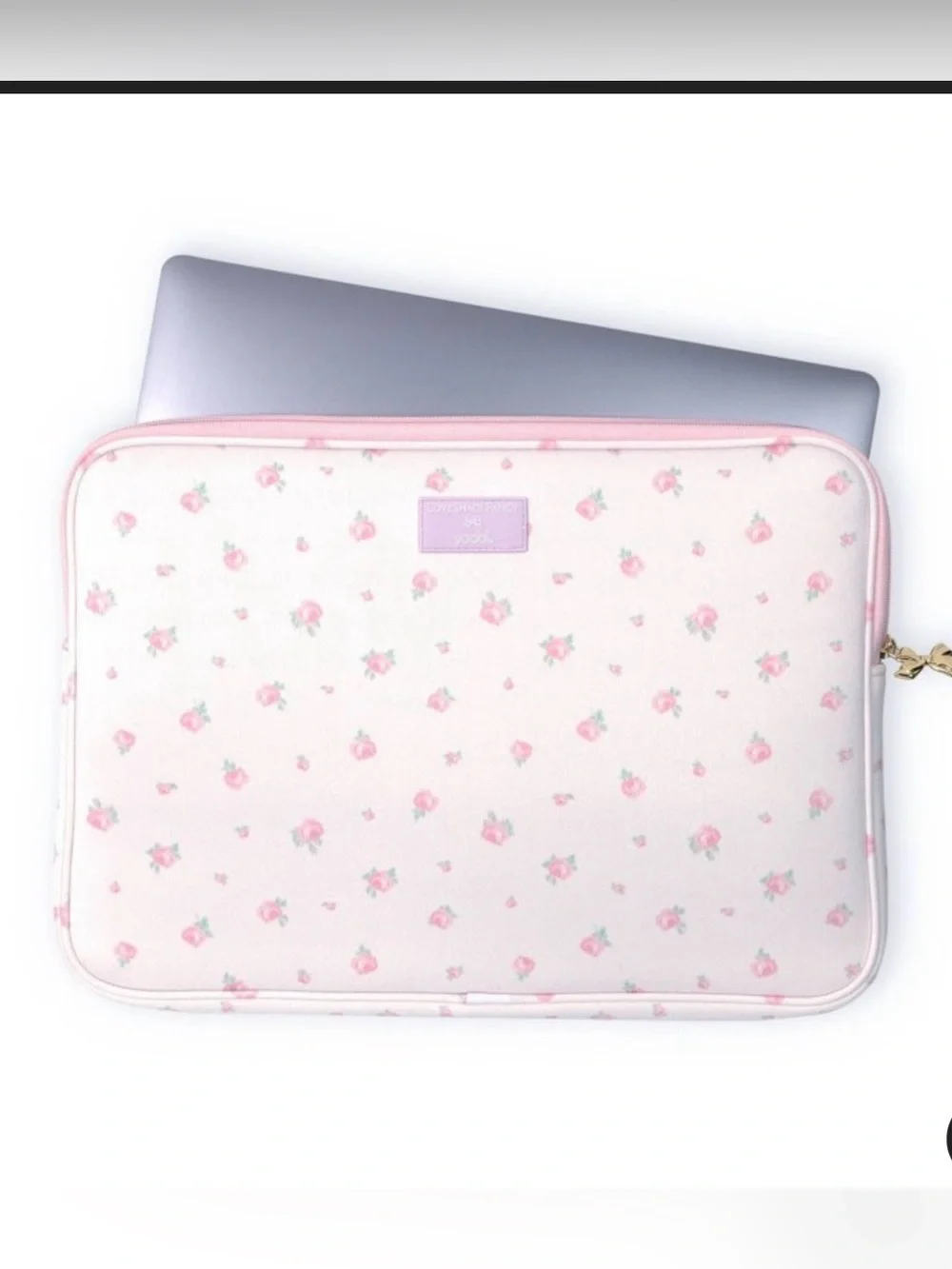 LoveShackFancy Laptop Case + Tech Organizer in Blooming Heirloom